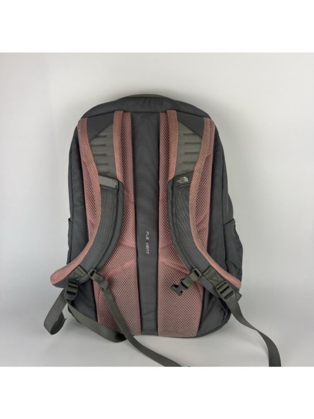 The North Face Jester Women's Backpack Gray Pink Laptop School Book Bag - Picture 5 of 6